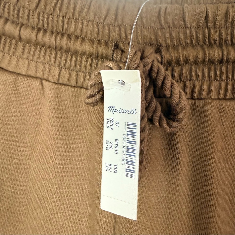 Madewell Brown Wide-Leg Drawstring Crop Pants - Picture 10 of 10